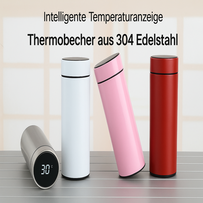 Thermos bottle with LED temperature display