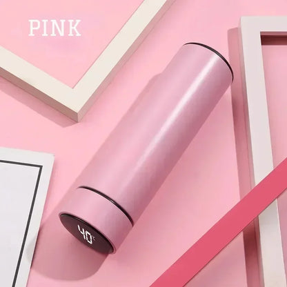 Thermos bottle with LED temperature display